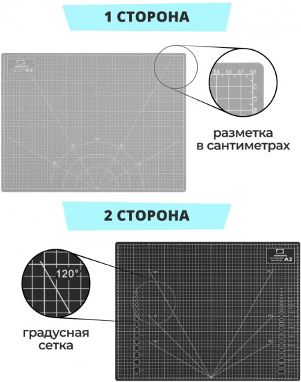 Коврик для резки двусторонний