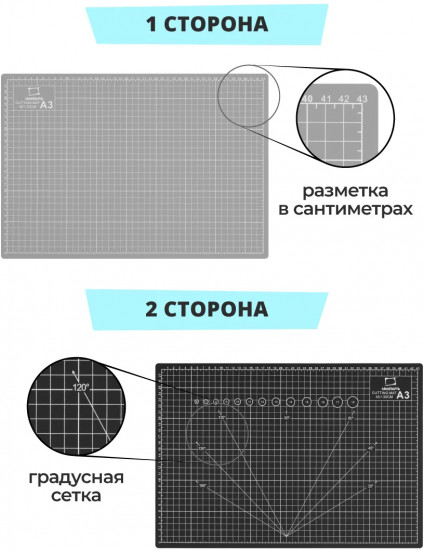 Коврик для резки двусторонний