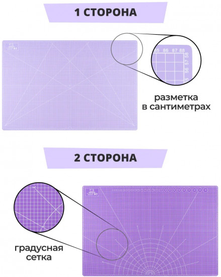 Коврик для резки двусторонний
