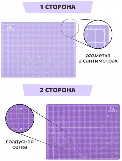 Коврик для резки двусторонний