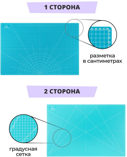 Коврик для резки двусторонний