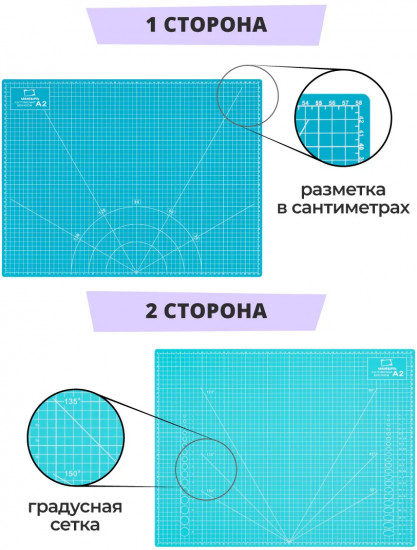 Коврик для резки двусторонний