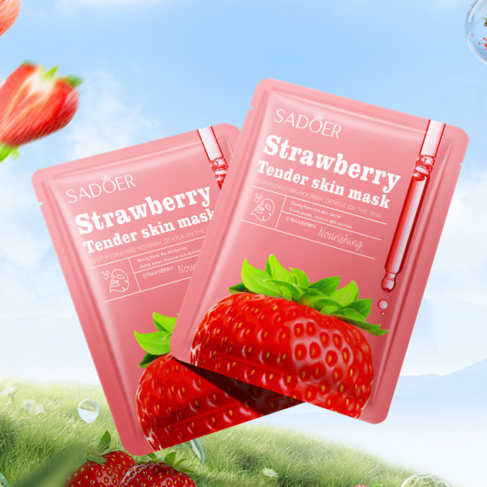 Питательная маска с клубникой «Strawberry Softening&Nourishing facial mask»