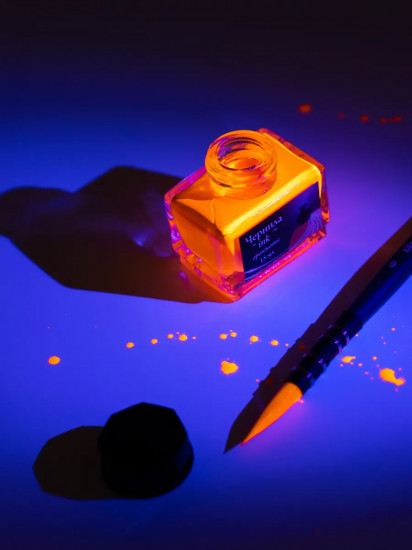 Чернила для рисования и каллиграфии неоновые, оранжевый