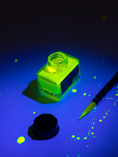 Чернила для рисования и каллиграфии неоновые, желтый