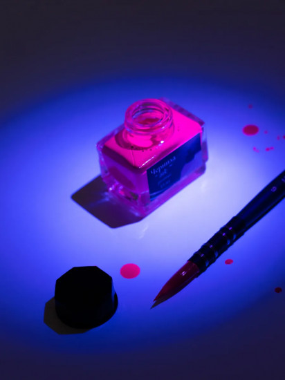 Чернила для рисования и каллиграфии неоновые, розовый