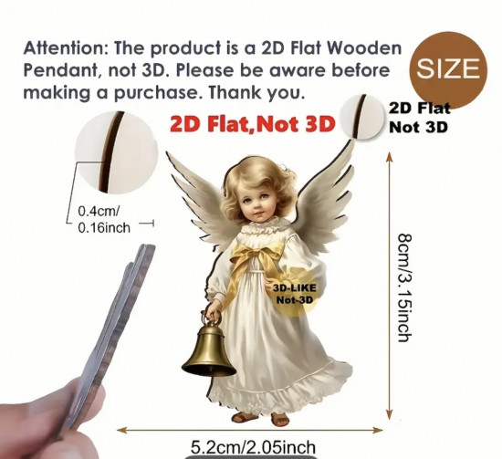 Набор украшений новогодних «Ангелы»