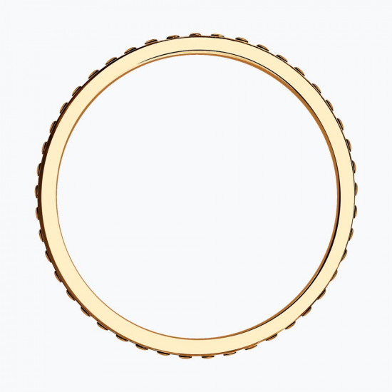 Кольцо из золоченого серебра с фианитами