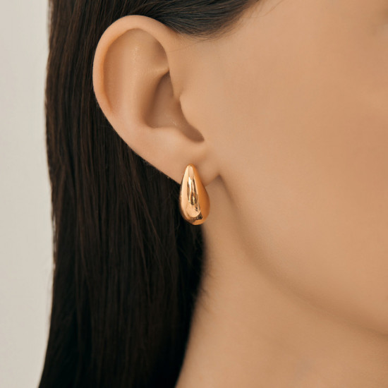 Серьги из золочёного серебра