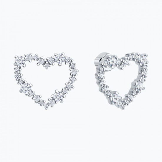 Серьги из серебра с эмалью