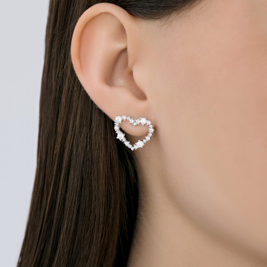 Серьги из серебра с эмалью