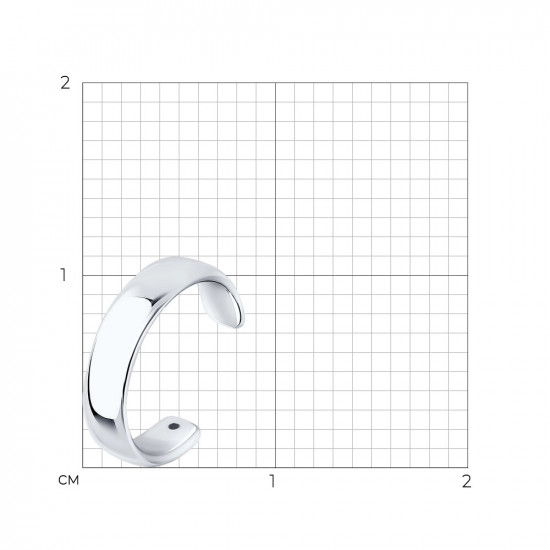 Серьга из серебра