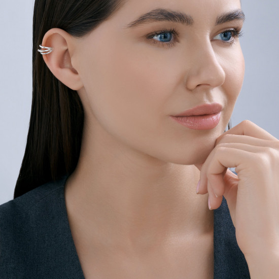 Серьга из серебра