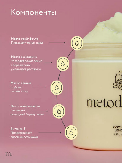 Баттер для телаБаттер для тела питательный «Лимонный пирог. Lemon Pie»