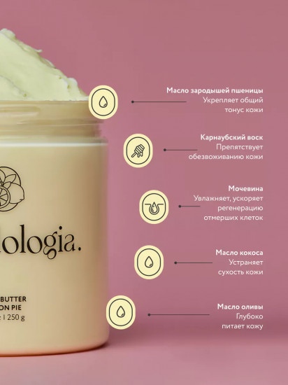Баттер для телаБаттер для тела питательный «Лимонный пирог. Lemon Pie»