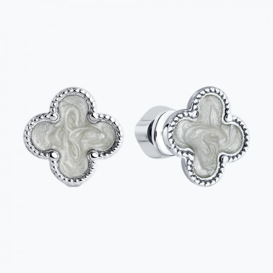 Серьги из серебра с эмалью