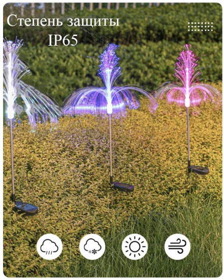 Светильник садовый «Двойная медуза»