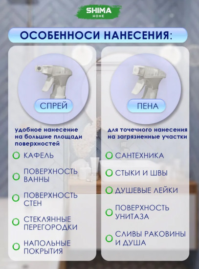 Набор очистителей для ванной комнаты с активной пеной «Strong Bathroom Cleaner»