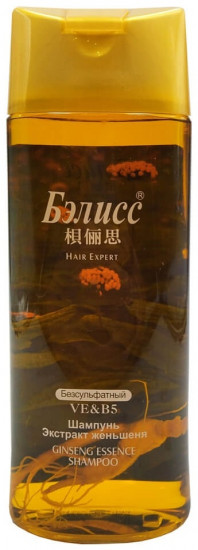 Бессульфатный шампунь для волос с экстрактом женьшеня