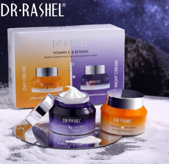 Набор по уходу за лицом для женщин «Vitamin C and Retinol Day and Night Cream»
