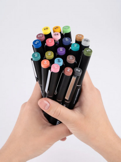 Набор цветных капиллярных ручек