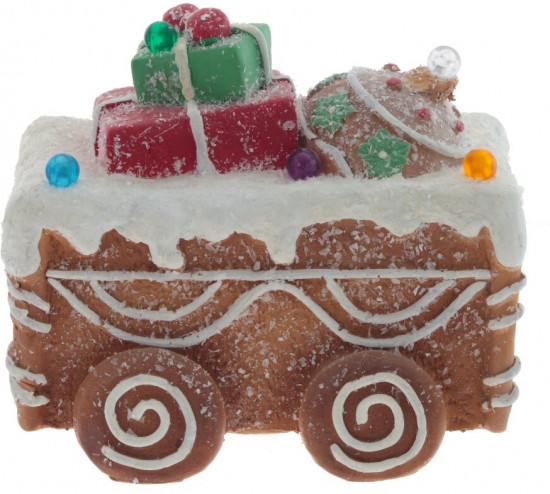 Фигурка декоративная с подсветкой «Вагончик» 