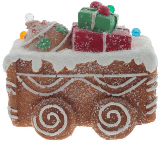 Фигурка декоративная с подсветкой «Вагончик» 