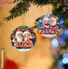 Елочное украшение «Дед Мороз и Снегурочка» - Фото 1