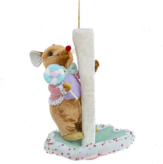 Украшение декоративное подвесное «Мышка и гриб»