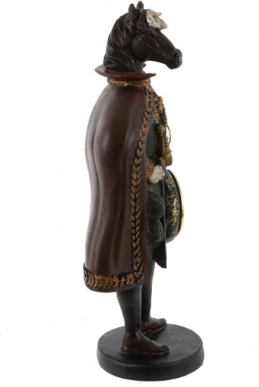 Фигурка декоративная с часами «Лошадь»