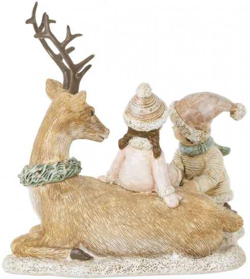 Фигурка декоративная «Олень и дети»