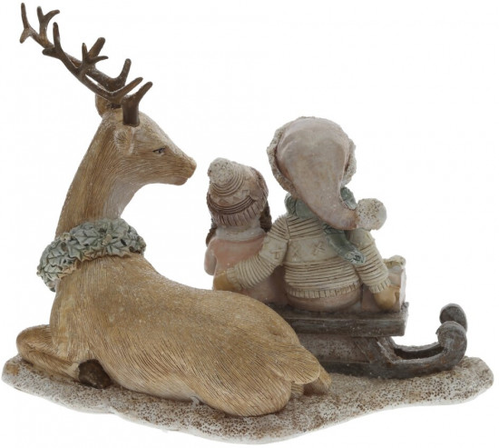 Фигурка декоративная «Олень и дети»