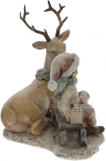 Фигурка декоративная «Олень и дети»