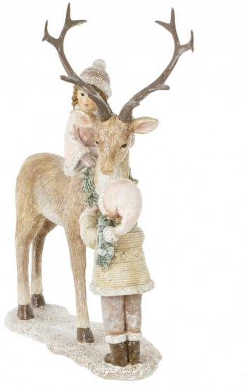 Фигурка декоративная «Олень и дети»