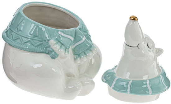 Конфетница «Белый медведь мечтатель»