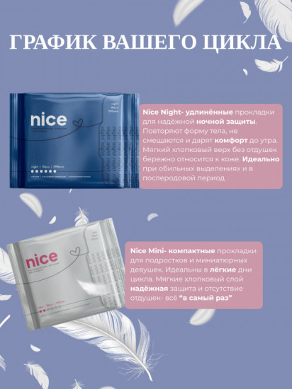 Набор женских гигиенических прокладок