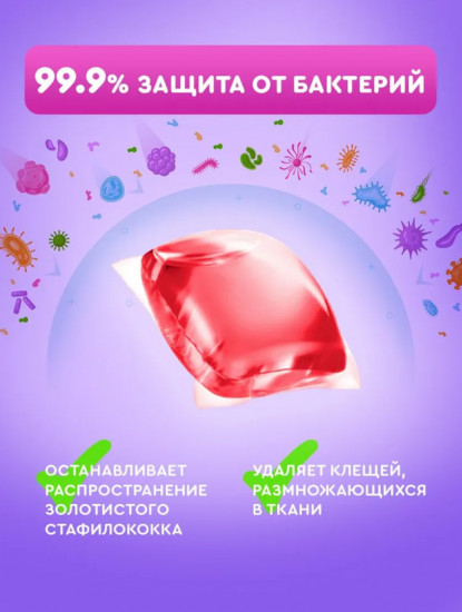 Капсулы для стирки 3в1