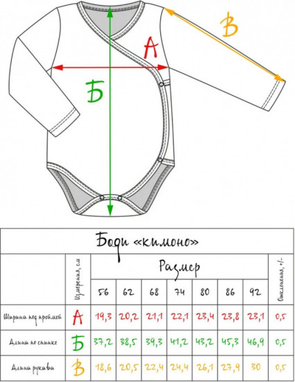 Боди-кимоно для новорожденных