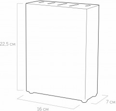 Набор кухонных ножей с универсальной подставкой - Фото 6