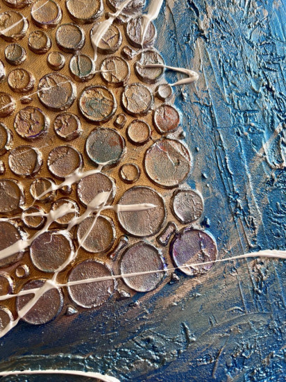 Картина фактурная авторская «Aurora»