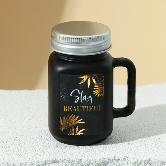 Свеча в матовой банке «Stay beautiful»