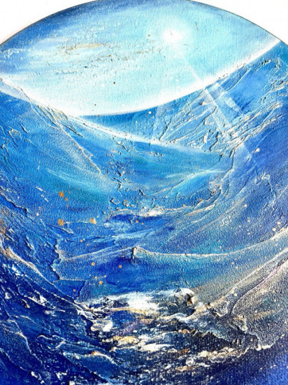 Авторская фактурная картина «Поток»