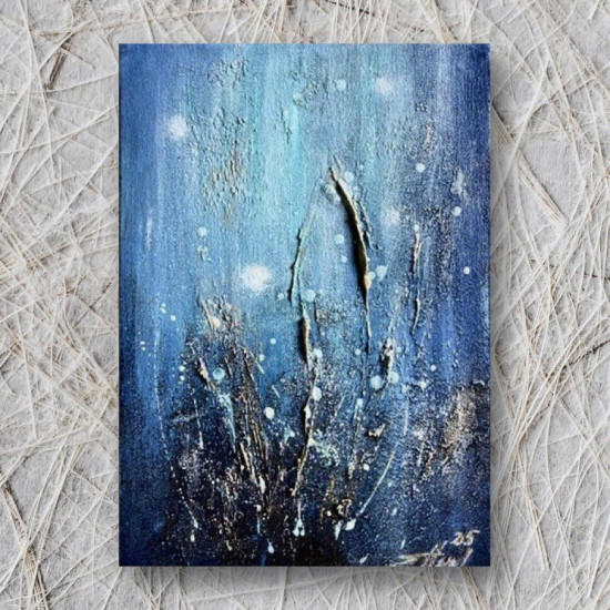 Картина фактурная авторская «Сон степи»