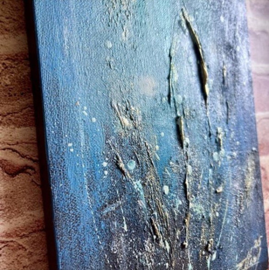 Картина фактурная авторская «Сон степи»