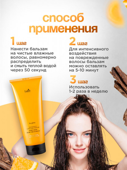Парфюмированная маска для волос с кератином «Perfumed Hair Treatment La pitta»