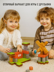 Конструктор магнитный «Майнкрафт» - Фото 6