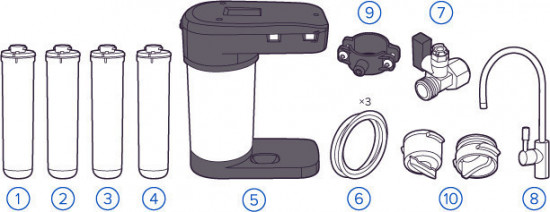 Система обратного осмоса Аквафор DWM-102S Морион