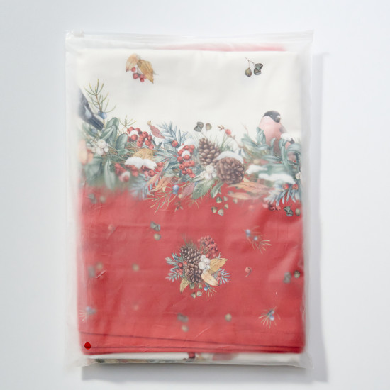 Дорожка на стол «Морозко. Снегири»