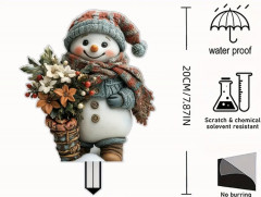 Акриловая фигурка «Снеговичок» - Фото 1