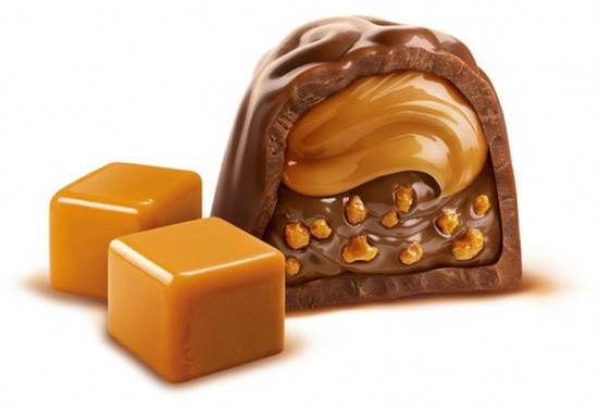 Конфеты шоколадные со сливочно-кремовой начинкой и солёной карамелью «Caramello Salato»